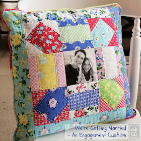 An Engagement Cushion by www.madebyChrissieD.com