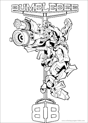 Transformers Coloring Pages Bumblebee 