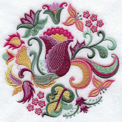 Round shape embroidery Butta