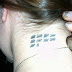 Megan's Numeric Neck tattoo