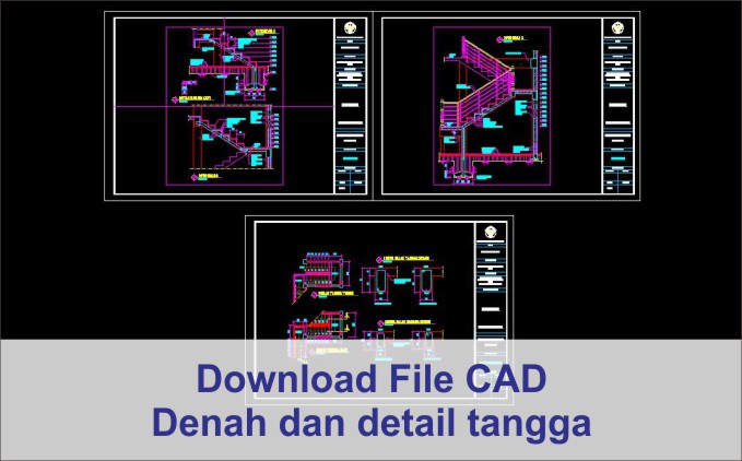 Denah dan detail tangga