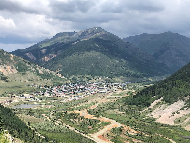 small mountain town in a valley