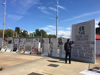 Striking Street Display and Exhibition Illustrating the Terrible State of Human Rights in Iran