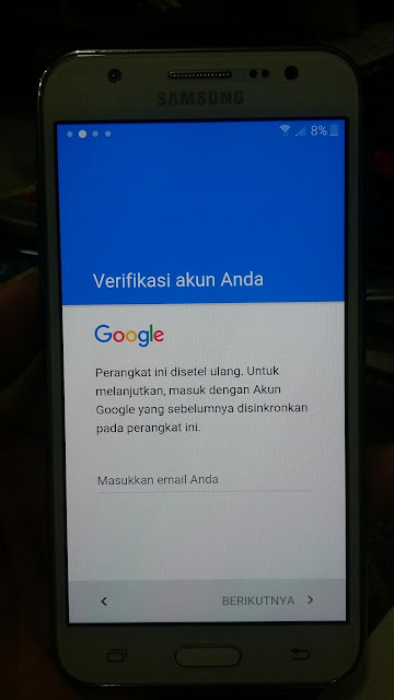 Cara Reset FRP Samsung Galaxy J5