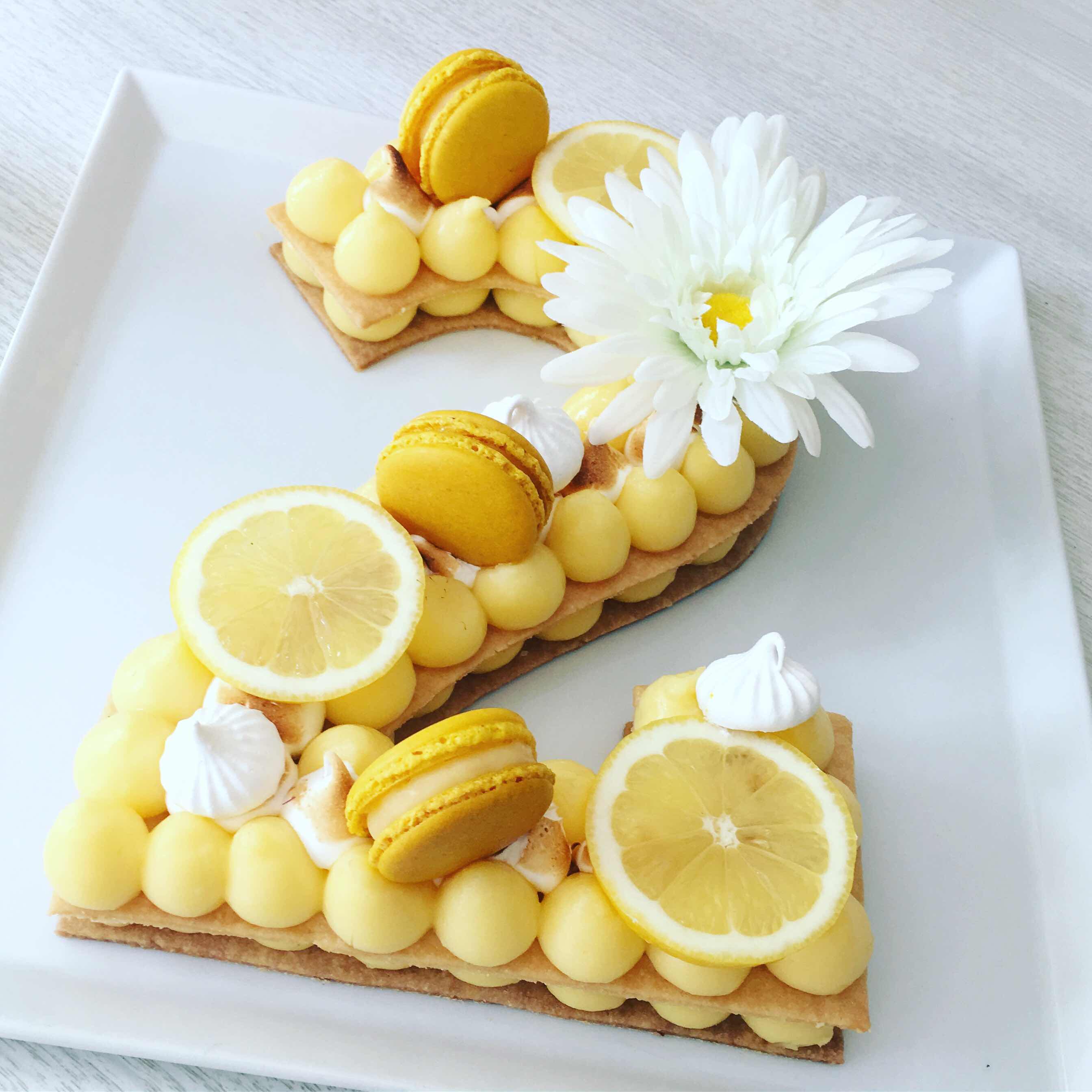 Ruban De Gourmandises Numbercake Citron Meringuee