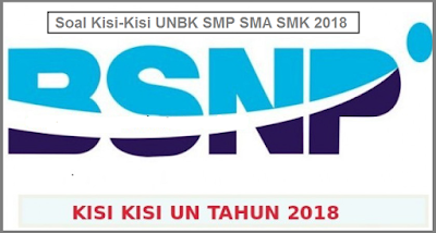 Download Soal Kisi-Kisi UNBK SMP SMA SMK 2018