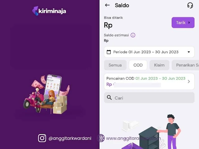 Aplikasi kirim paket COD no. 1 Indonesia
