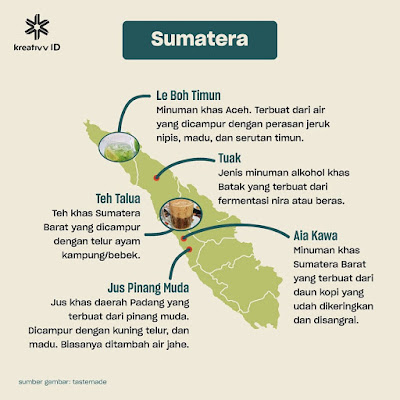 Peta Minuman Tradisional Sumatera 