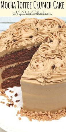 MOCHA TOFFEE CRUNCH CAKE RECIPE