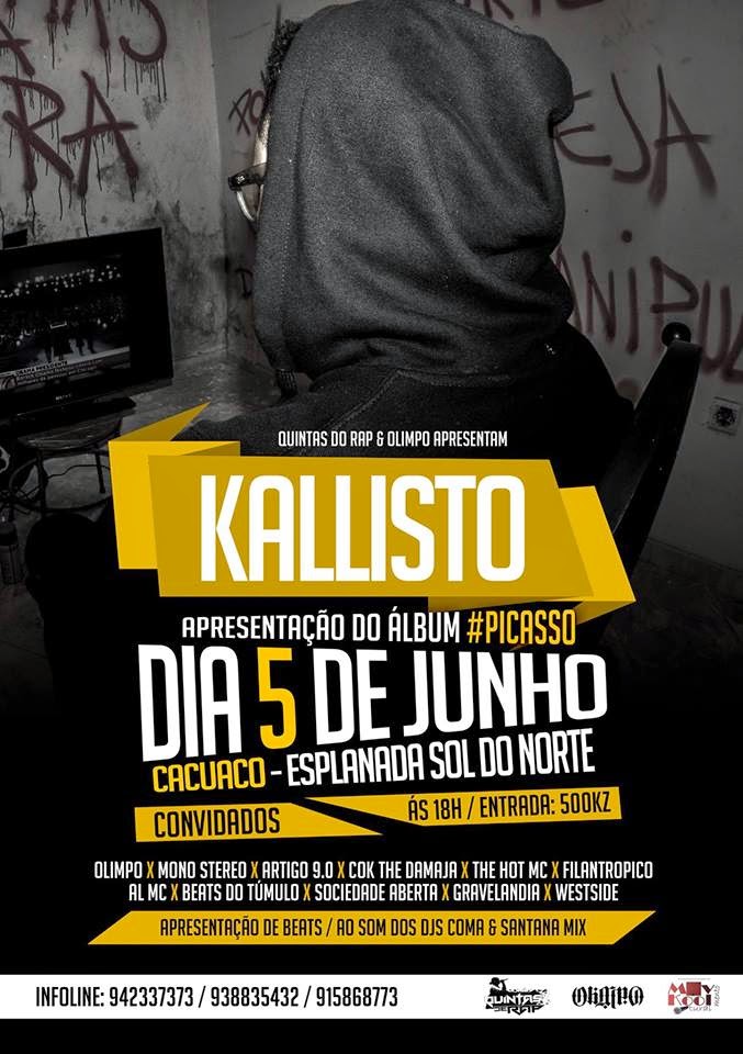 Evento: Apresentação do álbum #Picasso de Kallisto 05/06/2014