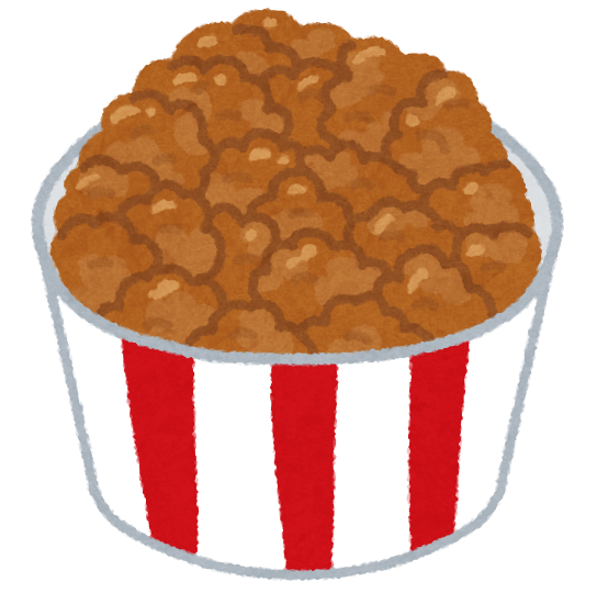 いろいろなポップコーンのイラスト かわいいフリー素材集 いらすとや