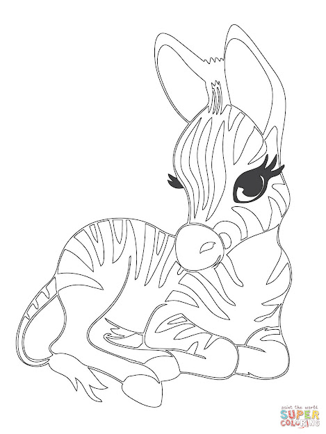 Coloring Pages Zebras  Click The Cute Baby Zebra Coloring Pages To View  Printable