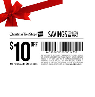 Free Printable Christmas Tree Shops Coupons
