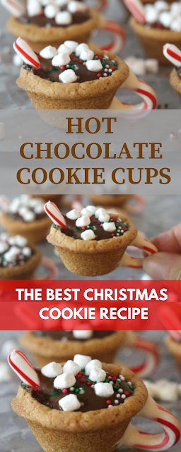 HOT CHOCOLATE COOKIE CUPS | THE BEST CHRISTMAS COOKIE RECIPE
