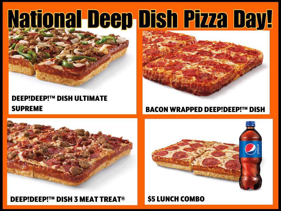 National Deep Dish Pizza Day Wishes Beautiful Image