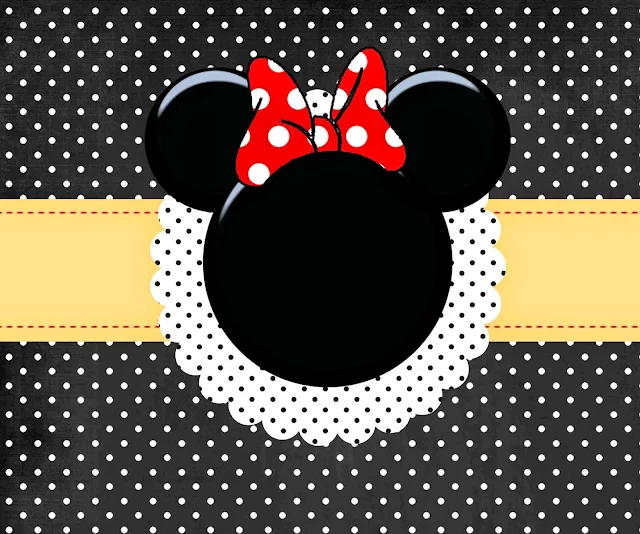 Para hacer Invitaciones, Tarjetas, Marco de Fotos para Imprimir Gratis de Minnie Mouse Rojo.