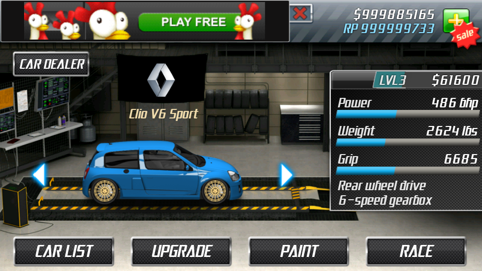 ... about android games ): Drag Racing Tune Up Complete Career Level 1-10