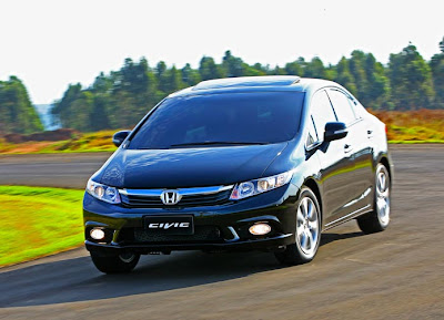 sedã de luxo,O imponente sedã de luxo Honda New Civic 2013 