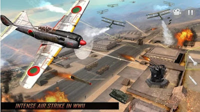  Bagi sahabat yang suka dalam pertempuran kali ini admin akan menyebarkan sebuah pertempuran di  Airplane Fighting WW2 Survival Air Shooting Games 1.3 Mod Apk Terbaru Android Money