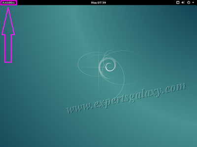 Debian Linux Main Screen