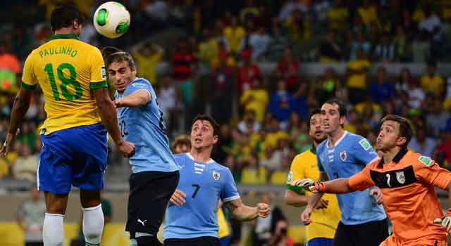 Hasil pertandingan Brasil vs Uruguay 2-2