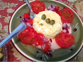 egg salad and tomatoes on gluten free A-Z Blog