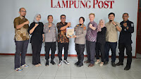 Jalin Sinergitas Dengan Media,Kabid Humas Polda Lampung Kunjungi Kantor Lampung Post