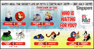 McDonalds Secret Life of Pets 2 Toys 2019 Singapore Promotion 1 happy meal toy set includes Groovy Gidget, Mel