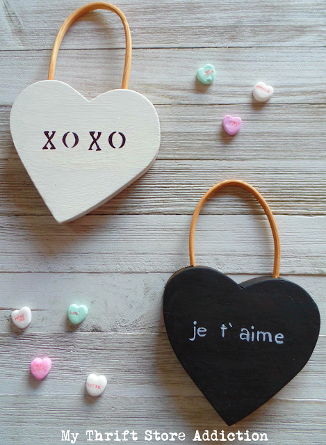 DIY farmhouse conversation hearts