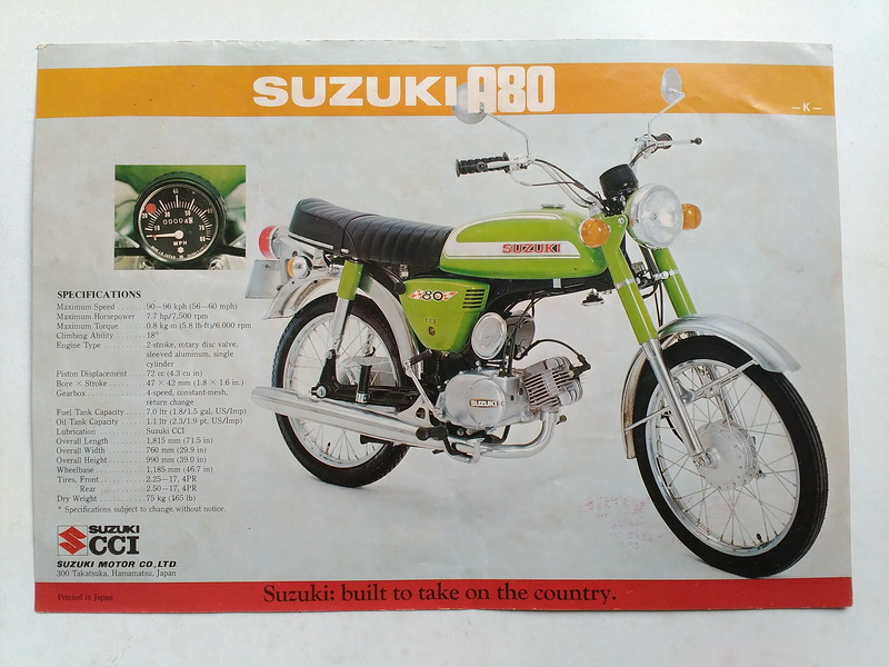 Djejak Masa: Brosur Suzuki A100-IV dan A80/A100