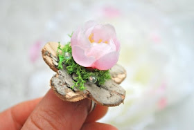 spring flower birch ring