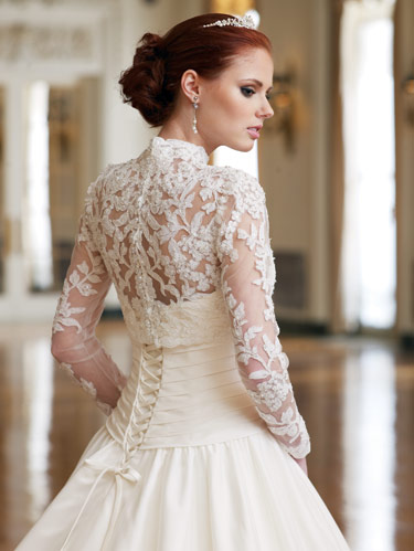 long sleeved wedding dress Image New fashion Photo BALL GOWN Bridal Gown 