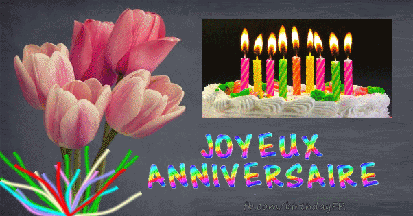 Anniversaire Avec Roses Et Gateau Gif Anniversaire Avec Roses Et Gateau Gif