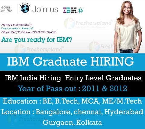 International Entry Level Jobs on Ibm India Hiring Entry Level Graduates 2011 And 2012 Pass Outs   B E