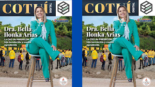 Dra. Bella Ilonka Arias, la  CEO de PRESECON   En la portada mayo 2024 de Cotui Digital 