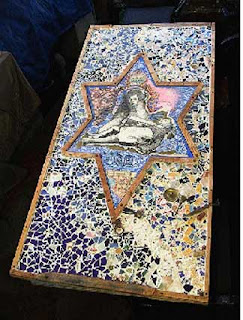 Star of David mosaic art