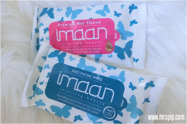 Imaan Premium Wet Tissue & Imaan Suci Facial Wipes