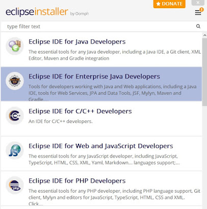 Eclipse Installer Wizard