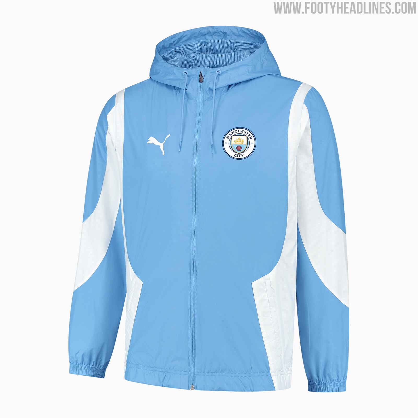 Manchester City 23-24 Home Pre-Match Shirt & Anthem Jacket