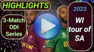 West Indies tour of South Africa 3-Match ODI Series 2023