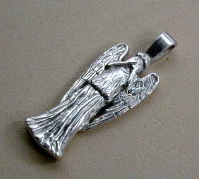 Sterling silver angel pendant by Payne's Custom Jewelry