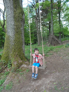 Lowther Castle and Gardens May 2013 - Tree swing.