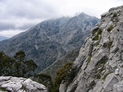 Detalle del relieve de la Sierra de las Nieves