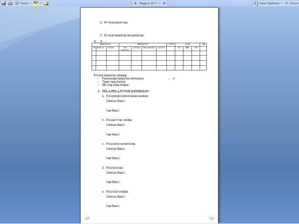 Power point KU: Format Pengkajian Kehamilan