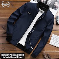 Jaket Bomber Simple Pria Elegants / Jaket Modern Masa Kini