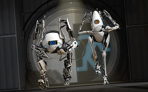 portal 2 logo wallpaper. portal wallpaper 2. Barabas