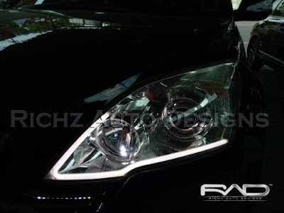 custom drl line , headlamp crv 2010