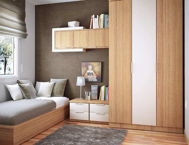 Desain Kamar Tidur Minimalis Ukuran 3×4