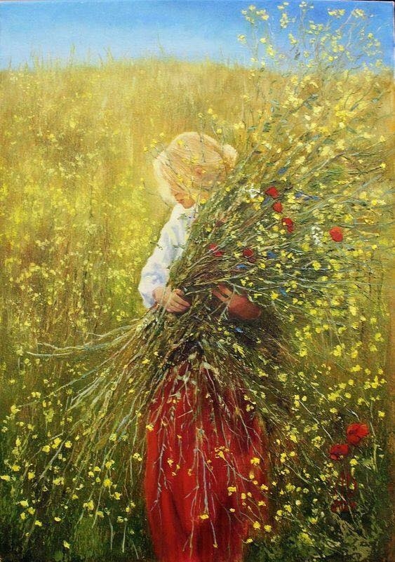 Ханс Даль   -    Девушка с цветами