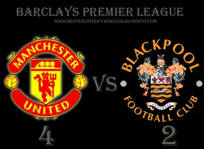Manchester United vs Blackpool Barclays Premier League Result